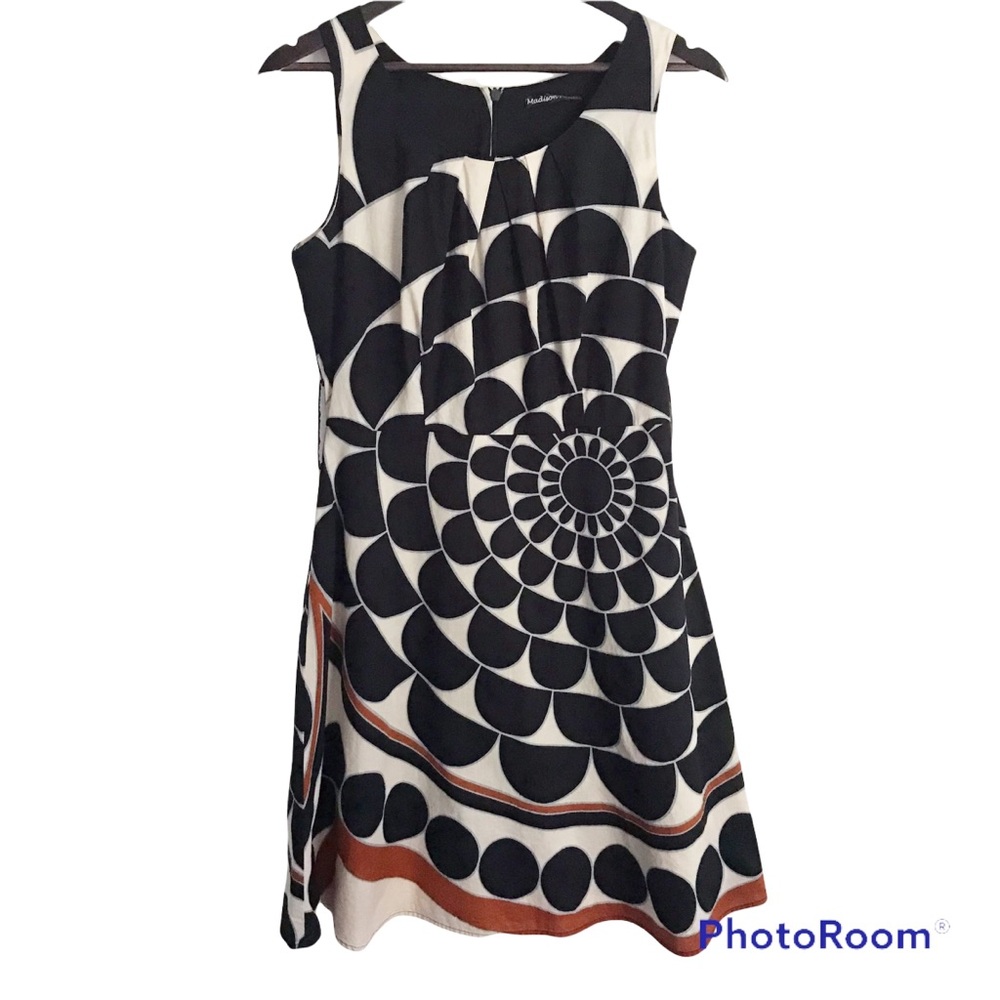 Madison Paige Abstract Sleeveless Cotton Dress Size Medium